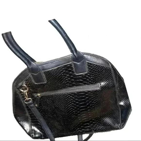 Leather Satchel , Gold Hardware - Picture 2 of 5